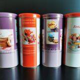 Lids Round Flat Cookie Tin Candy Chocolate & Cake Round Metal Tins thumbnail-3