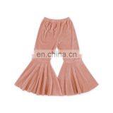 Posh Girl Burgundy Velvet Bell Bottoms Children Pant Kids Flare Pants thumbnail-5