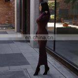 LAITE D2197 Autumn&winter Solid Color Women Casual Dresses Ladies Fashion Bodycon Sexy Dresses thumbnail-2