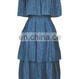 Spring and Summer 2020 New Word Shoulder Cake Group Dress Explosion Models Women's Clothing Factory Direct Sales thumbnail-2