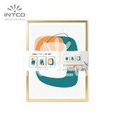 Abstract Wall Art Gold Frame, Modern Abstract Framed Art, Gold Framed Abstract Wall Art thumbnail-2
