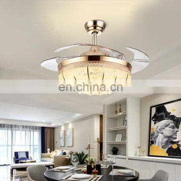 European-style Living Room Fan Lights Restaurant Fashion Crystal LED Ceiling Light photo-2