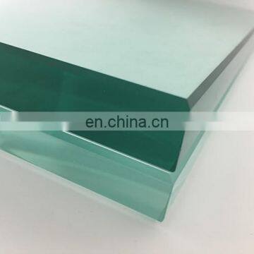 Super thick no green crystal low iron ultra clear glass 19mm