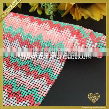 Crystal Epoxy Resin Adhesive Mesh Heat Transfer Rhinestone Sheet 24x40cm FHRM-055 photo-2