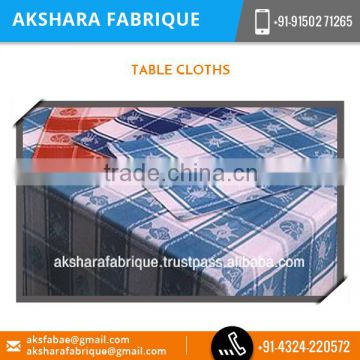 100% Pure Cotton Checkered Table Cloth in Various Shape and Size