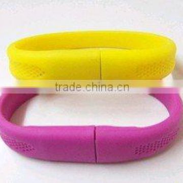 hot sell silicone bracelet usb flash drive