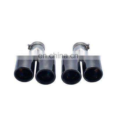 Hot sale high quality Universal two brothers exhaust black series dual exhaust tip