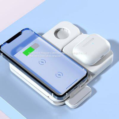 Iphone13 wireless charger is suitable for Apple Watch Apple 12/11/XSMAX watch dedicated airpods Pro Bluetooth headset three-in-one charging stand fast charging base