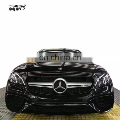 High quality PP material AG E63 stye  body kit for Mercedes Benz E class w213 front bumper rear bumper and side skirts