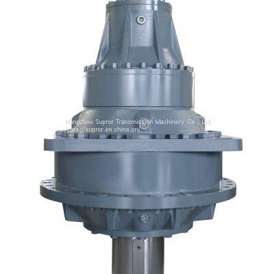 Standard 2-4 Stages Reducer 90 Degree Steering Gearbox With Electric Motor