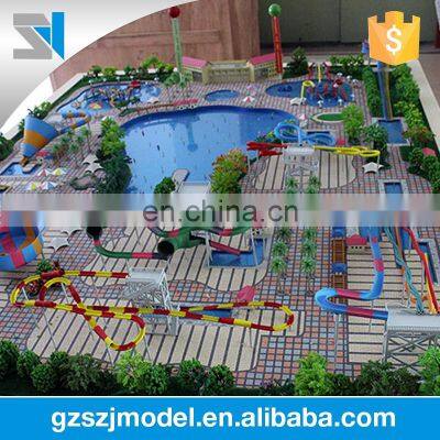 1:50 scale model for water park , architectural plastic block model