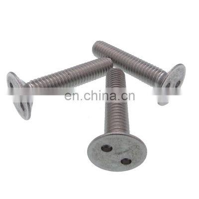 Countersunk Flat Head 2 Hole Drive Machine Screw Stainless Steel photo-2