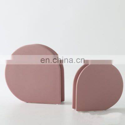 Nordic Ceramic Decoration of the Morandi Color Flower Vase