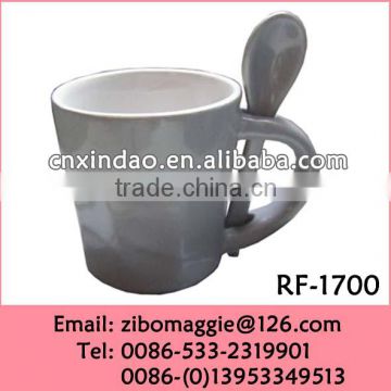 Custom Colored Promotion Hot Sale Zibo Made Wholesale Porcelain Coffee Cup Spoon