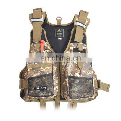 Leo 27546 Fishing Clothings Vest Camouflage Buoyancy 7KG Outdoor Life Jacket Fly Fishing Lifesaving Suit Fishing Gear Pesca photo-2