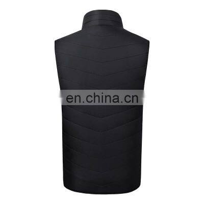 USD Smart Large Size Casual Stand Collar Heating Waistcoat photo-4