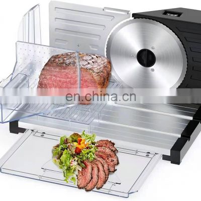 Non Slip Suction Feet Adjustable Slice Thickness Electric Food Cheese Meat Slicer