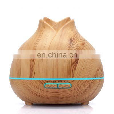 2021 Wooden Grain Auto Shutoff Remote Control Ultrasonioc Aromatherapy Home Humidifier Aroma Diffuser