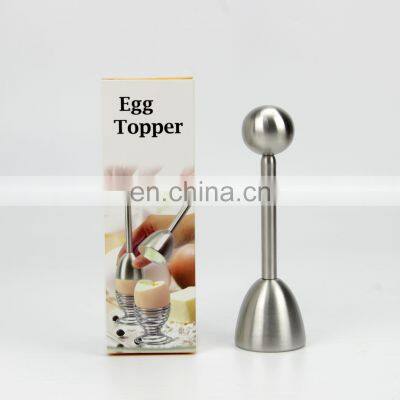 Stainless Steel Kitchen Egg Shell Boiled Cooked Topper Egg Cutter Opener