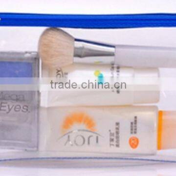 Clear cosmetic zipper bag for promotion