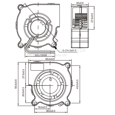 Small 50x50x20mm Dc Cooling Fans 5V 12V 24V 50mm Micro Blower Fan photo-5