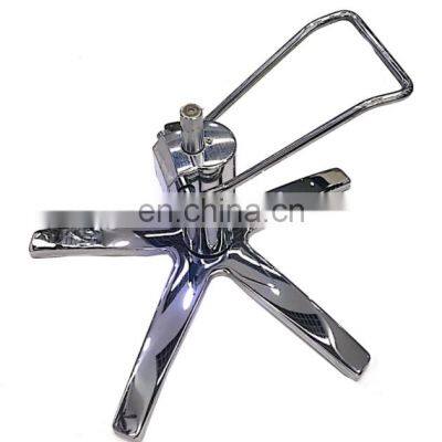 QCP-E06 Salon Hairdressing Vintage Heavy Duty Massage Bed Hydraulic Stylist Leg Office Barber Chair Base Chrome Iron Star Base photo-3