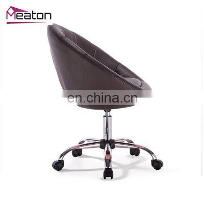 Lounge Hydraulic Chair Wheels pu Leather Japanese Salon Waiting Chair photo-3