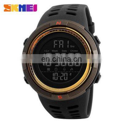 SKMEI 1251 Men  Digital Sports Watches Countdown Double Time Watch Alarm Chronograph Wristwatches