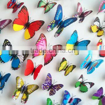 2015 low price wholesale 3d butterfly wall sticker