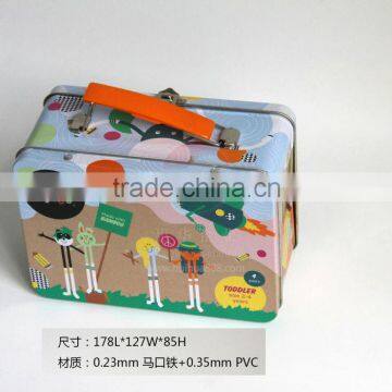 printed tinplate box packing christmas gift