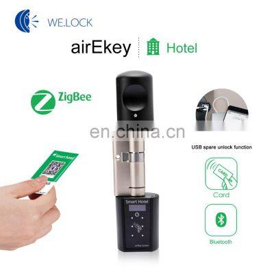 921.42mhz Hotel Zwave Lock Card Door Lock Free App System