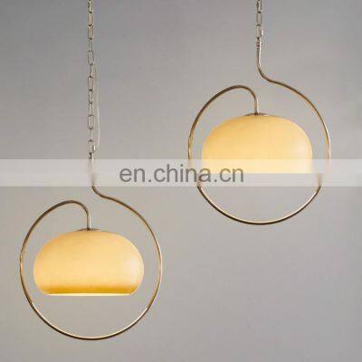 Kitchen White Glass Ball Chandelier Lamp Restaurant Indoor Decorative Nordic Modern Hand Blown Glass Pendant Light photo-5