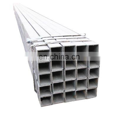 Ms pipe welded galvanized steel pipes carbon square /rectangular hollow section steel tubes in China