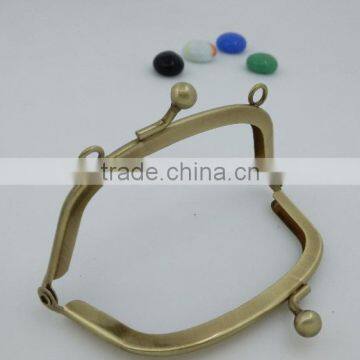 wholesale bronze 10*4.5cm Metal Frame for for clutch bag purse handbags made in China