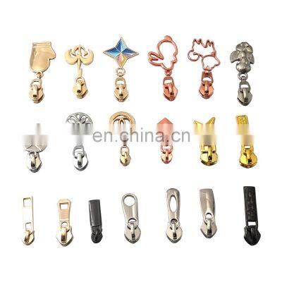 Custom Logo Zinc Alloy Metal Zipper Pull Creative Pattern Design Zipper Slider For Jacket Handbag photo-4