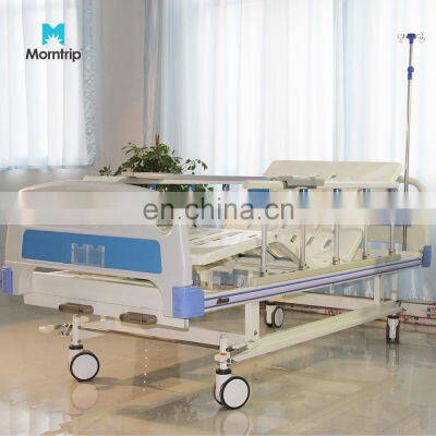 Ce Certifications Hospital Equipment Luxury Child Beauty 2 Cranks 2 Function Medical Manual Hospital Bed