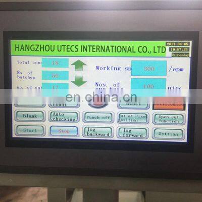 UTM320/420 Automatic Flatbed Single Double Side Coated Adhesive Tape Label Die Cutting Machine, Roll Sticker Die Cutter photo-3