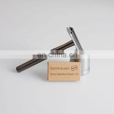 Black Match Sliver Color Safety Razor Facial Razors For Men photo-5