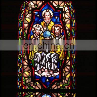 Custom Church Stained Glass Sheets Tiffany Style Glass Decorate Colored Art Glass Sheets For Window photo-5