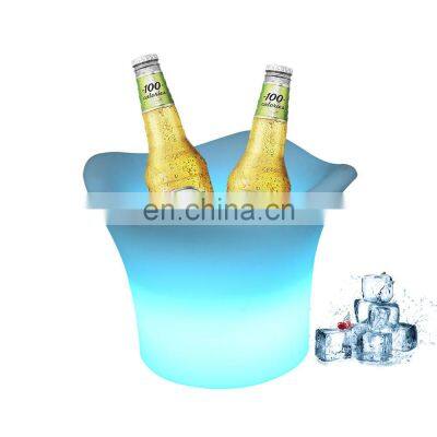 Wine and Beverage Coolers Party Inductive Rechargeable LED Beer Bucket Night Club Accessories LED Beer Bucket