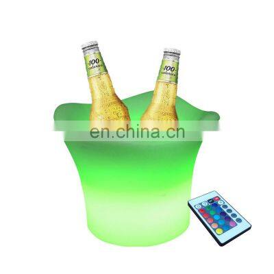 High Quality KTV High Quality KTV Bar Party Aero-pot Bar Holiday Lighting Cooler Box Plastic LED Ice Bucket