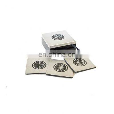 Traditional High Quality MDF Lacquer Coaster Set Custom Design Drink Cup Coaster Set For Table Decor Wholesale photo-4