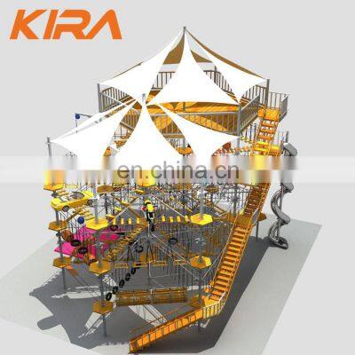 High Quality Climbing Challenging Adventure Ropes Course Large Outdoor Rope Course