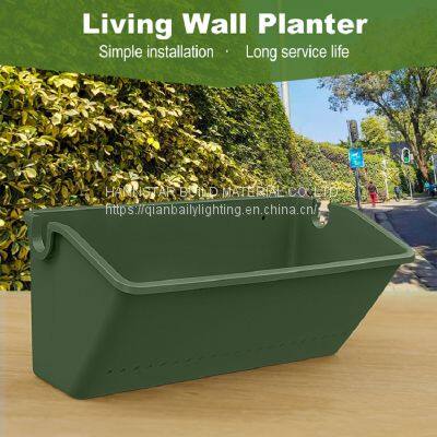 Plastic flowerpot plant using in vertical automatic hydroponic hanging wall