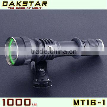 DAKSTAR MT16-1 CREE XM-L U2 1000LM Tactical Flashlight 18650 High Power Side Switch Stepless Dimming Police CREE Torch