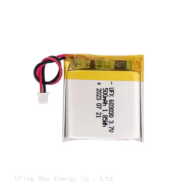 3.7V Lithium Ion Battery for sale UFX 603030 500mAh Contains multiple certifications