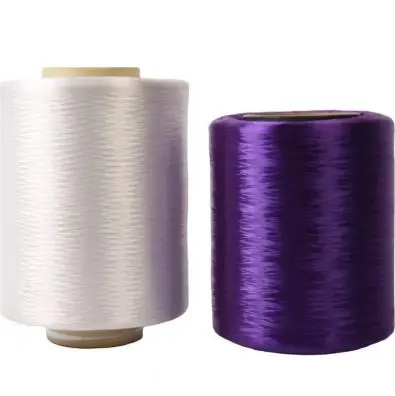 Eco-friendly Colorful Dyed Polyester Yarn Thread for Knitting From China photo-2