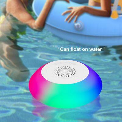 M22 Floating Led Ambient Light Mini Music Player Wireless Woofer Speaker Bluetooth Waterproof Speakers With Rgb Light photo-4