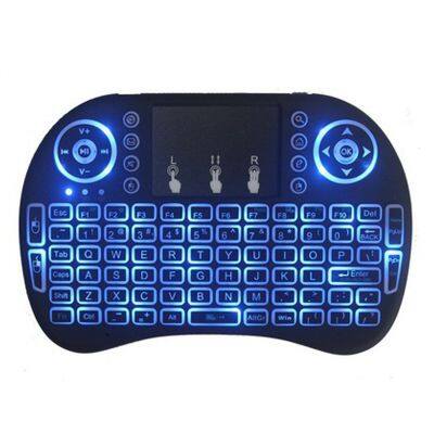 Custom Logo 7 Color RGB Backlit Mini Wireless Keyboard for TV Box Air Computer Mouse Keyboards photo-2