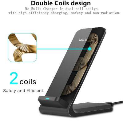 Factory Fast Wireless Charger 15W for Phone and 10W for Android Cell Phones Portable Charging Universal Wireless Charger Stand photo-3